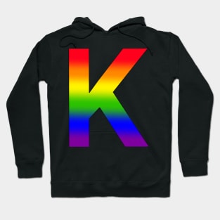 Rainbow Letter K Hoodie